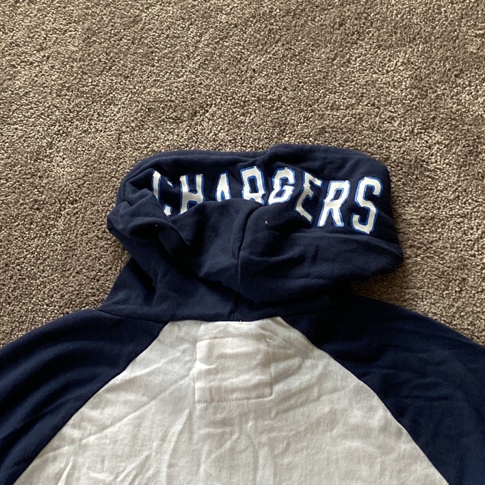 NFL Los Angeles Chargers Hoodie Raglan Sleeve Pullover Football Graphic SIZE XL - Picture 6 of 6